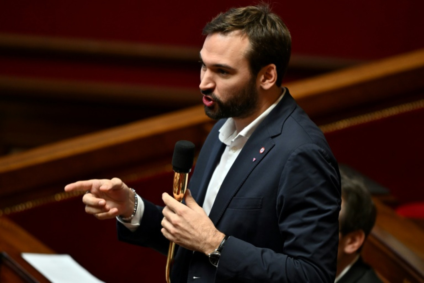 Le député LFI Ugo Bernalicis à l'Assemblée nationale, le 5 décembre 2023 à Paris © Miguel MEDINA