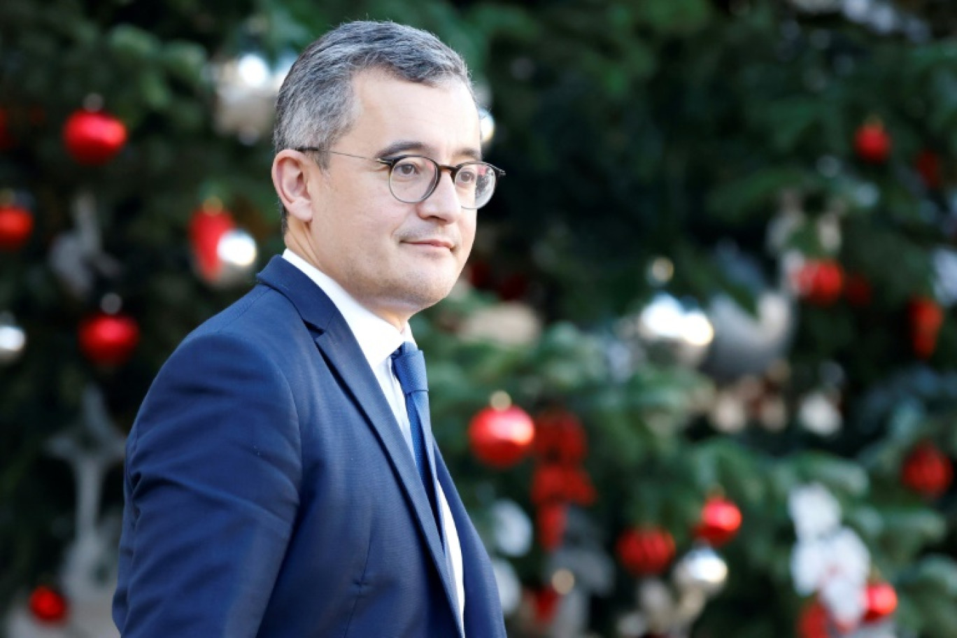 Le ministre de l'Intérieur Gérald Darmanin le 20 décembre 2023 à Paris © Ludovic MARIN