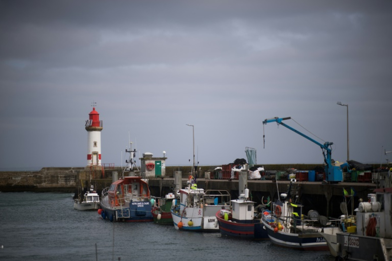 Des bateaux de pêche au port de Lorient, dans le Morbihan, le 11 mai 2020 © Loic VENANCE