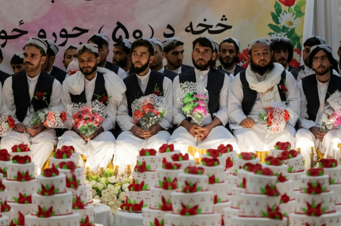 Cérémonie de mariage collectif à Kaboul, le 25 décembre 2023 en Afghanistan © Wakil KOHSAR