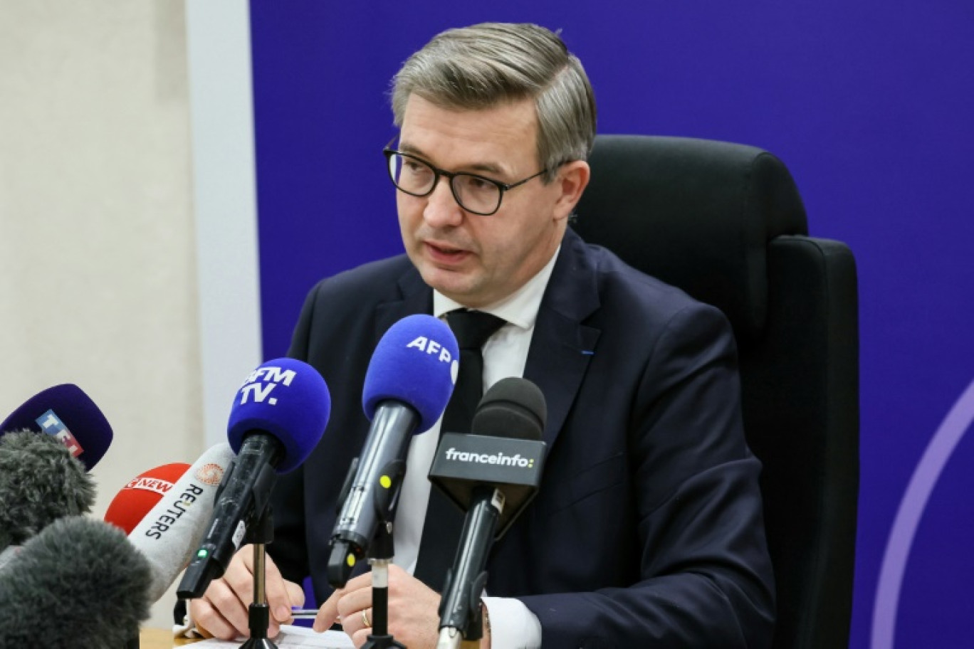 Le procureur de la République de Meaux Jean-Baptiste Bladier, le 26 décembre 2023 © ALAIN JOCARD