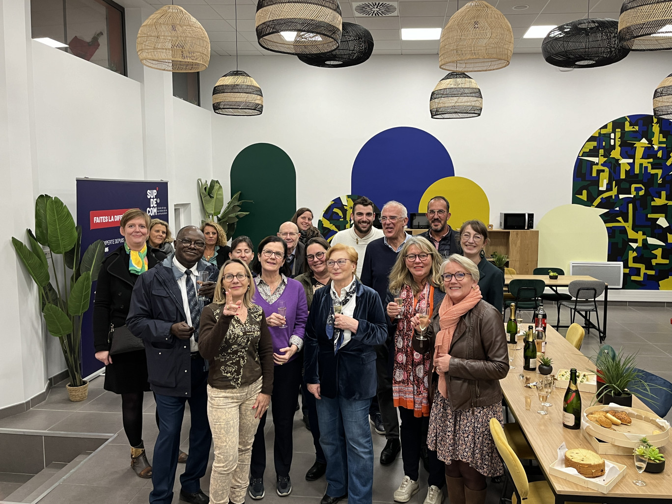 Lors de l'Assemblée générale du club des Communicants au sein des locaux de Sup de Com Campus Amiens.