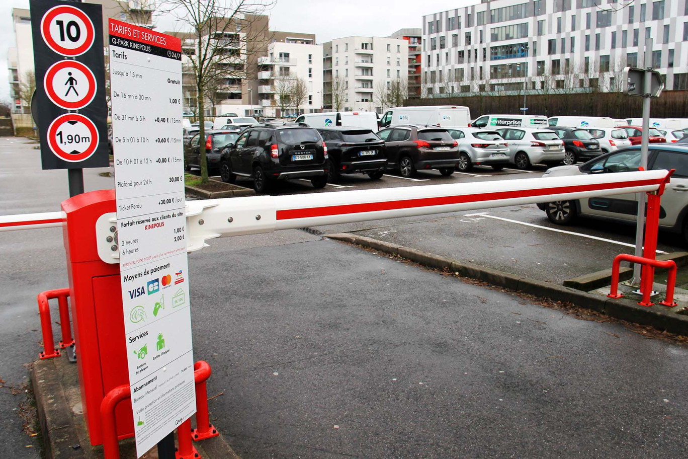 Le parking du Kinepolis nancéien payant