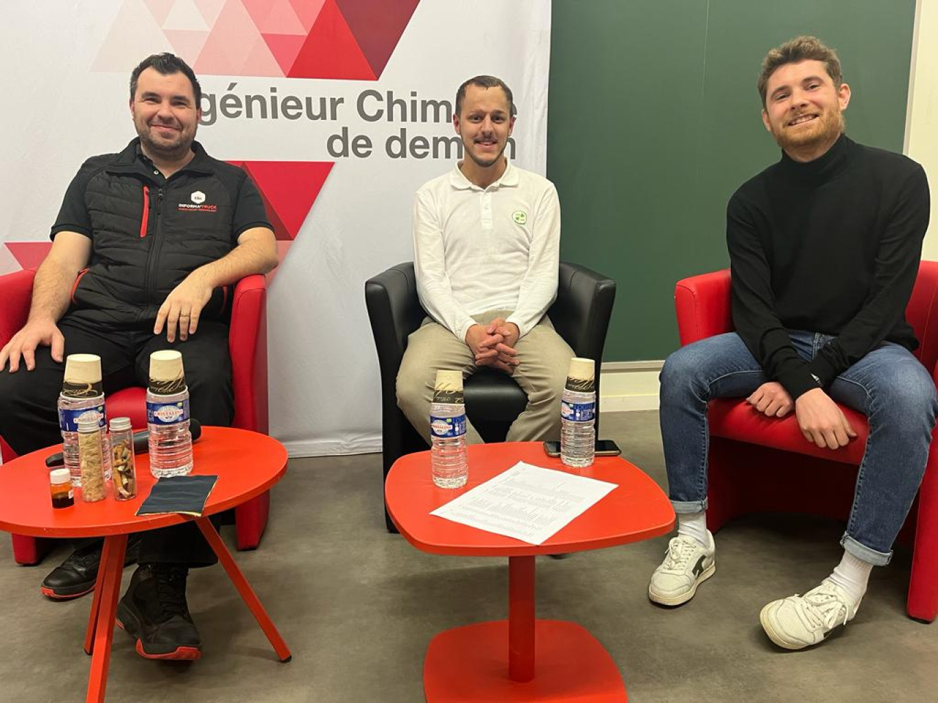 Cyril Noury, Julien Paque et Doran Piazza ont témoigné de leur expérience.