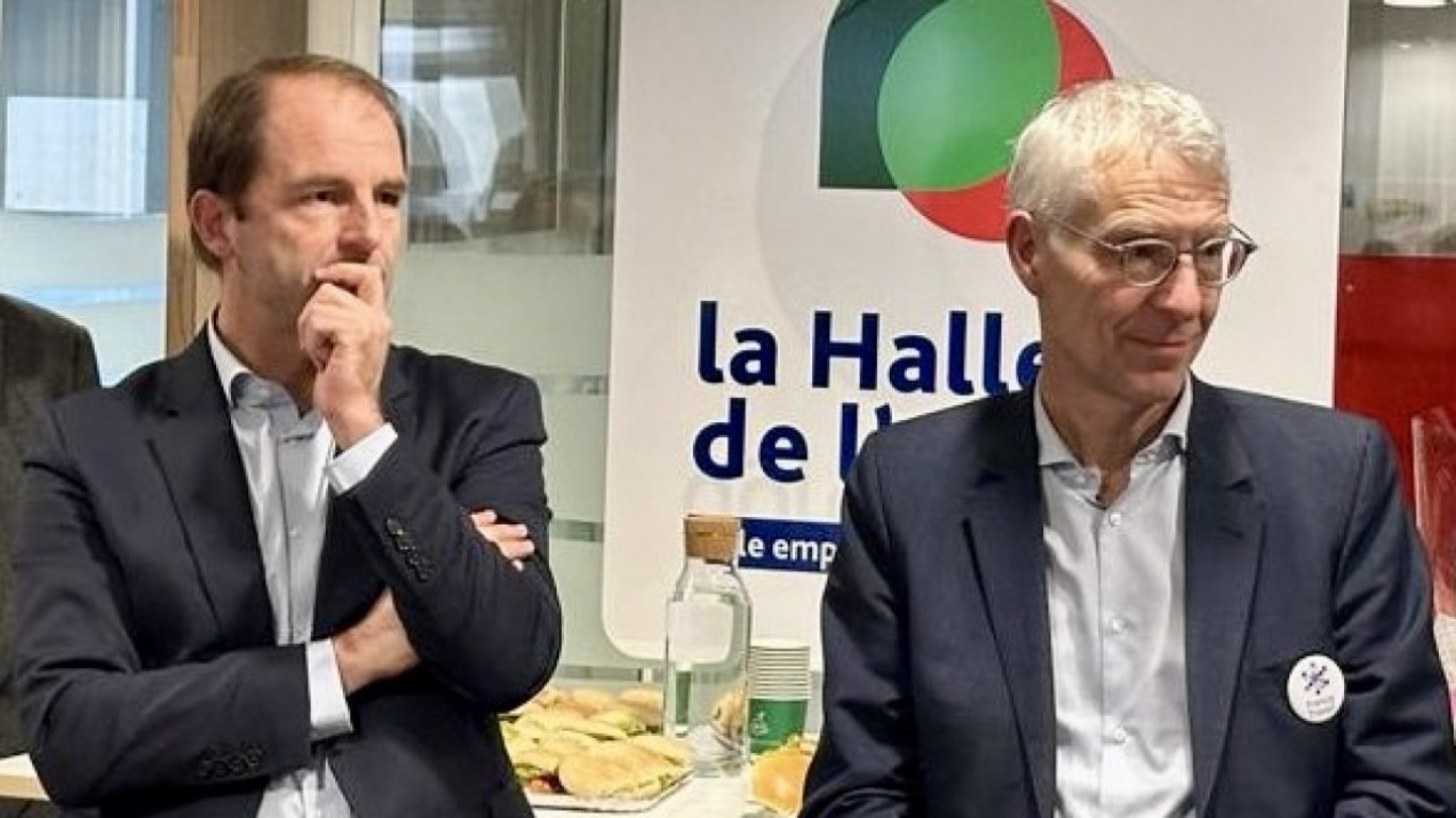 Thibaut Guilluy, directeur général de France Travail et Frédéric Danel, directeur Hauts-de-France de France Travail.