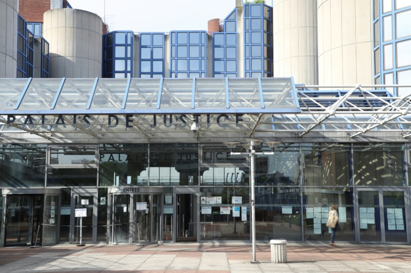 Le palais de justice de Bobigny, le 20 avril 2020, en Seine-Saint-Denis © Ludovic MARIN