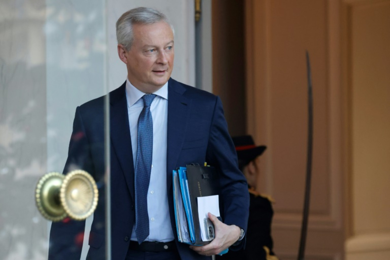 Le ministre de l'Economie Bruno Le Maire à l'Elysée, à Paris, le 20 décembre 2023 © Ludovic MARIN