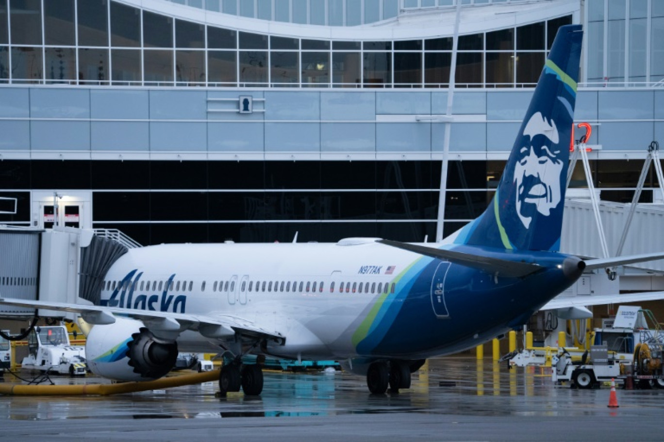 Un appareil d'Alaska Airlines à Los Angeles, en janvier 2023 © Daniel SLIM