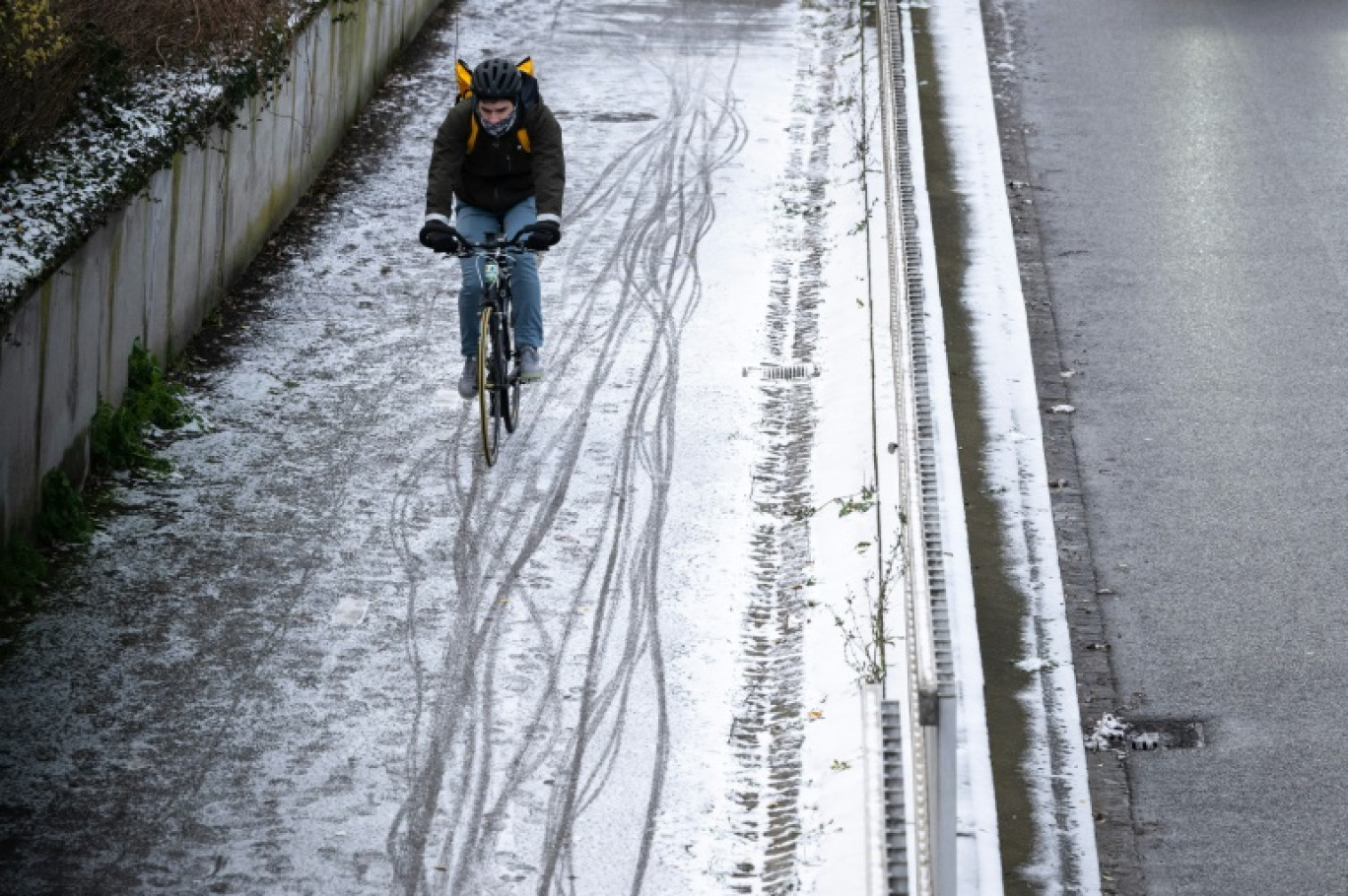 Chutes de neige à Paris, le 9 janvier 2024 © Ludovic MARIN