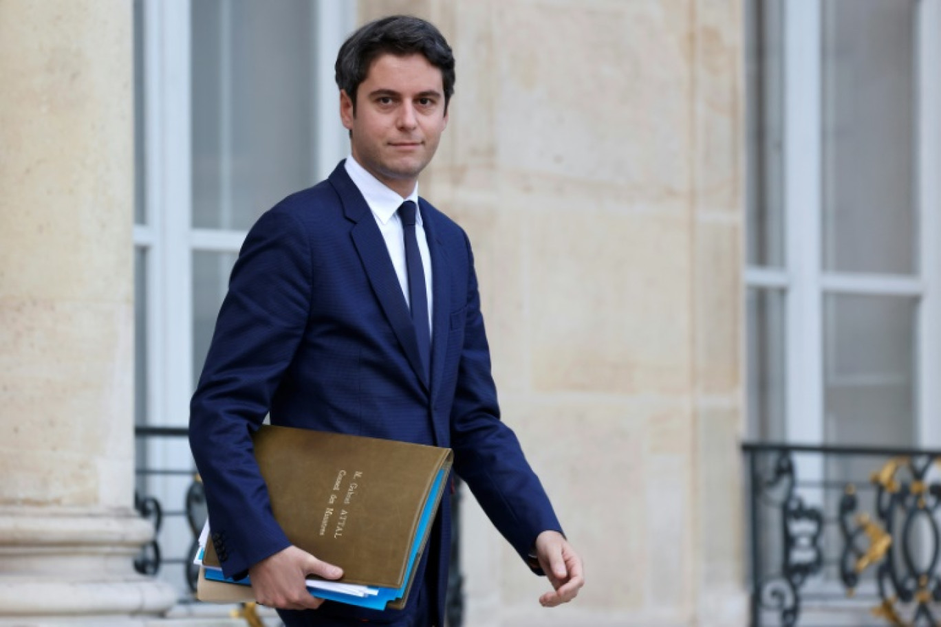 Graphique montrant l'âge des Premiers ministres à leur première nomination à ce poste. A 34 ans, Gabriel Attal est le plus jeune © Anibal MAIZ CACERES