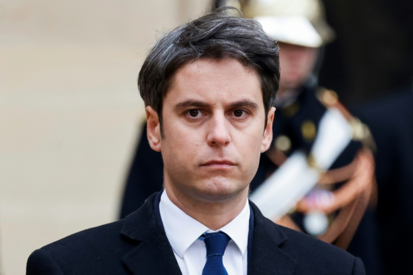 Le nouveau Premier ministre Gabriel Attal à l'hôtel Matignon, le 9 janvier 2024 à Paris © Ludovic MARIN