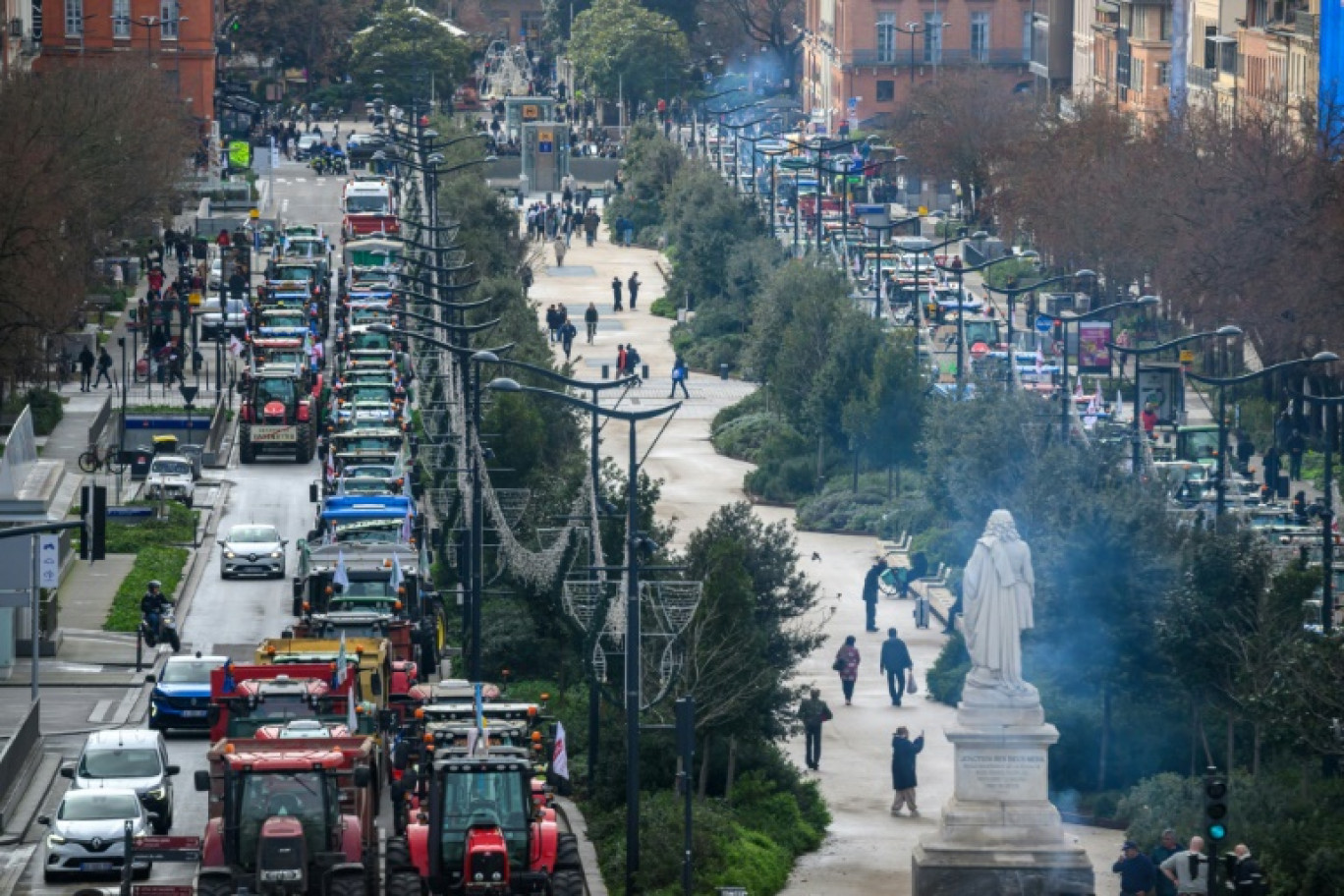 Manifestation d'agriculteurs à Toulouse, le 16 janvier 2024 © Ed JONES