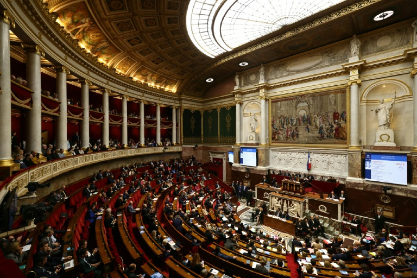 L'Assemblée nationale lors d'une séance de questions au gouvernement, le 24 octobre 2023 à Paris © Thomas SAMSON