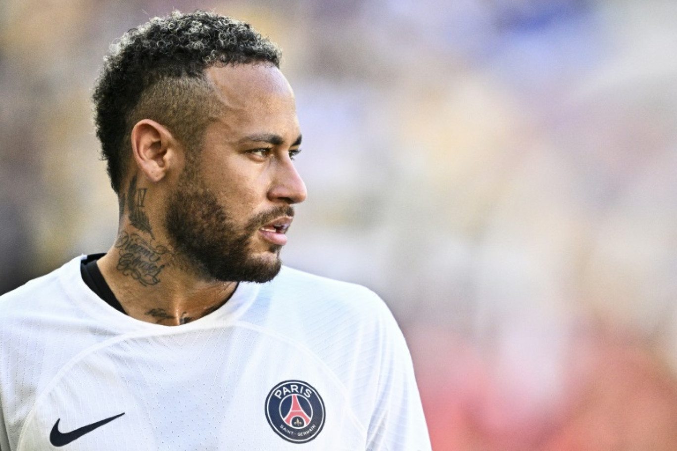 Neymar le 3 août 2023 lors d'un match amical à Busan (Corée du Sud) © ANTHONY WALLACE