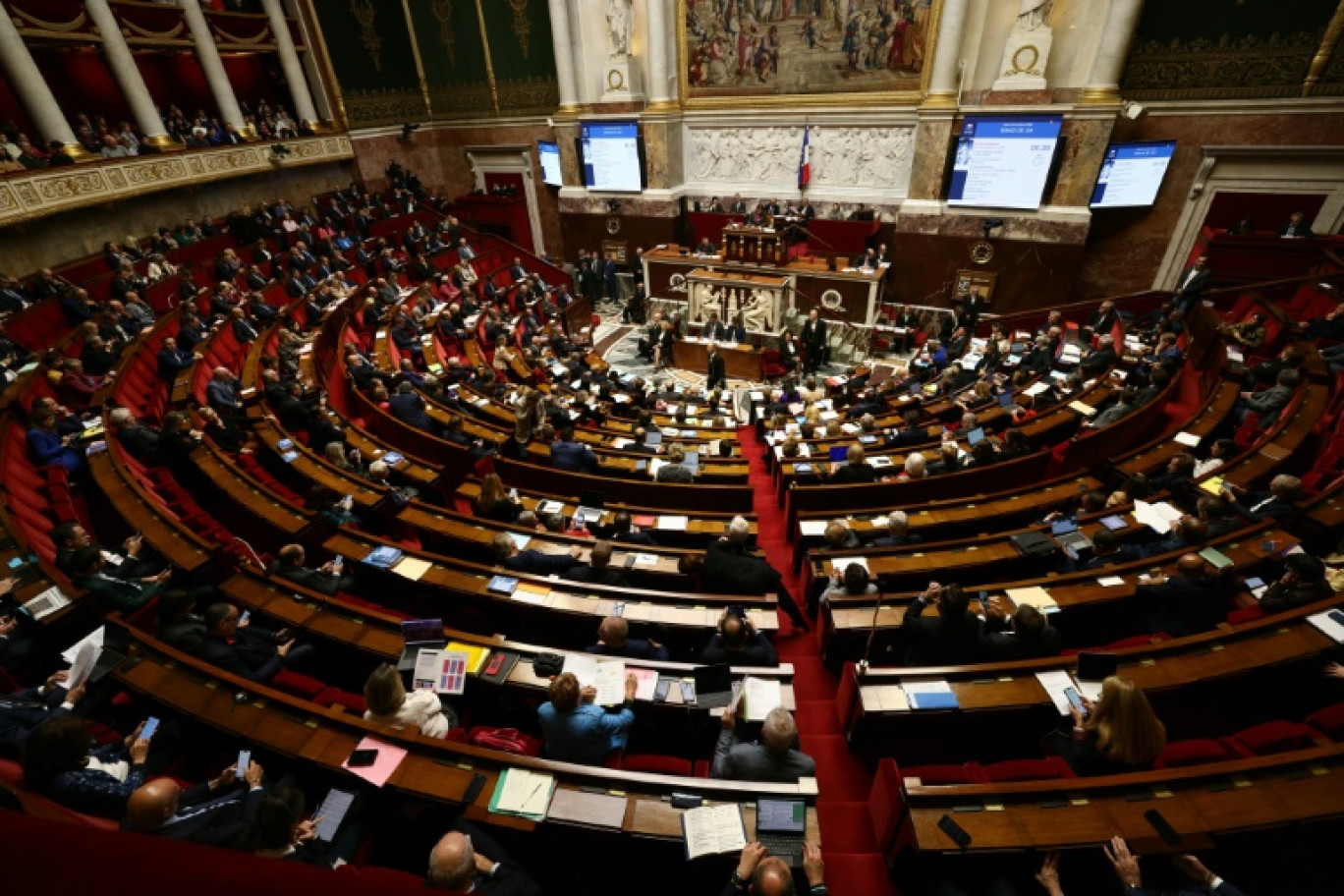 Vue générale de l'Assemblée nationale le 24 octobre 2023 © Thomas SAMSON