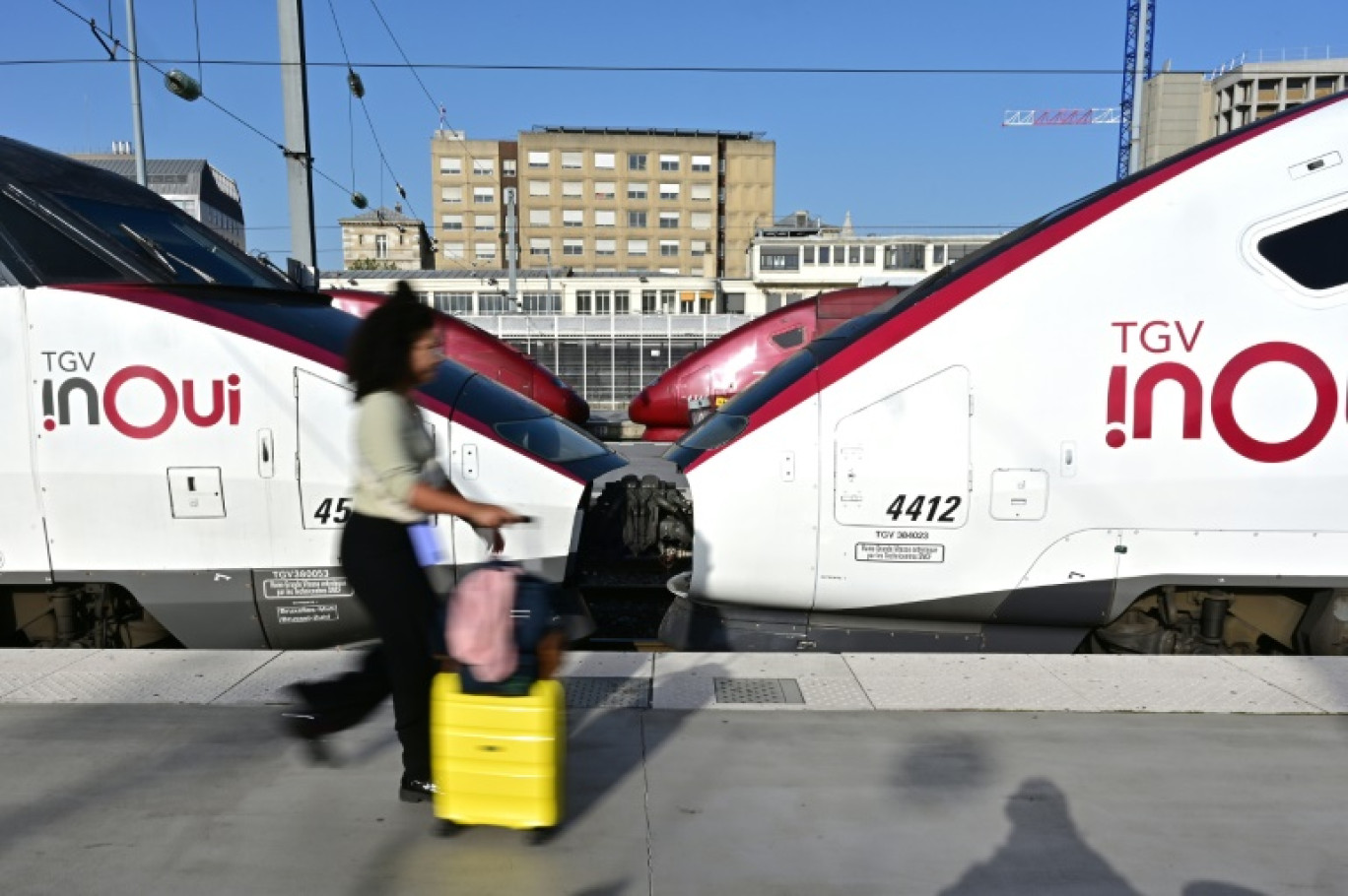 Sur un quai de la gare du Nord, à Paris, le 7 octobre 2023 © MIGUEL MEDINA