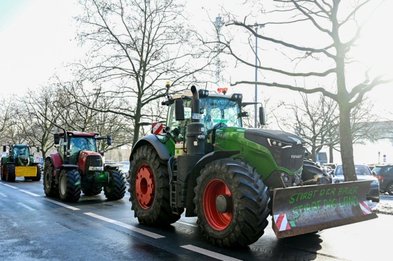 Manifestation d'agriculteurs à Berlin, en Allemagne, le 19 janvier 2024 © Tobias SCHWARZ