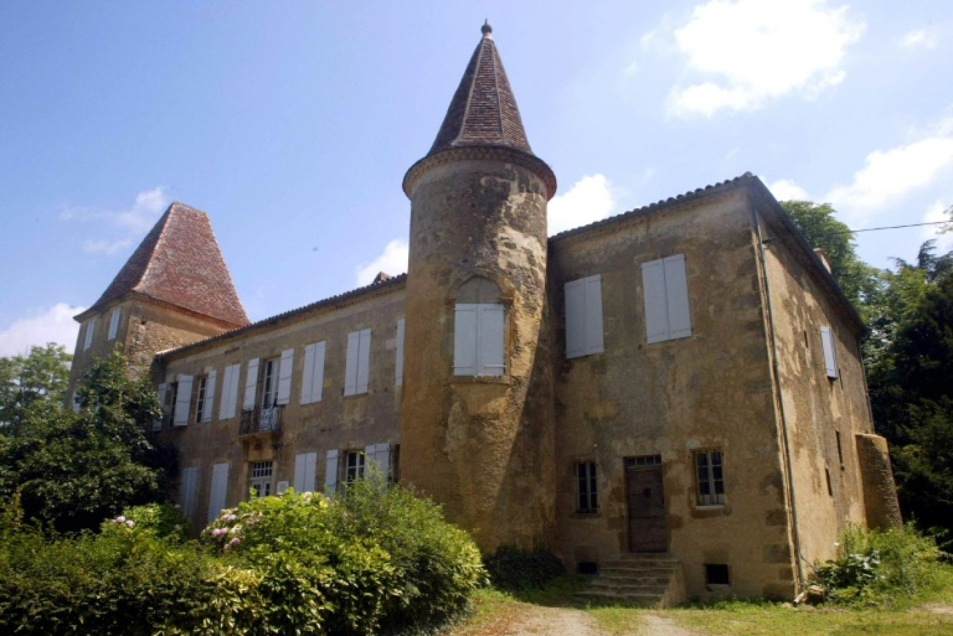 Le château de Castelmore, plus connu sous le nom de château de d'Artagnan, à Lupiac, le 17 juillet 2002 dans le Gers © NATHALIE SAINT-AFFRE