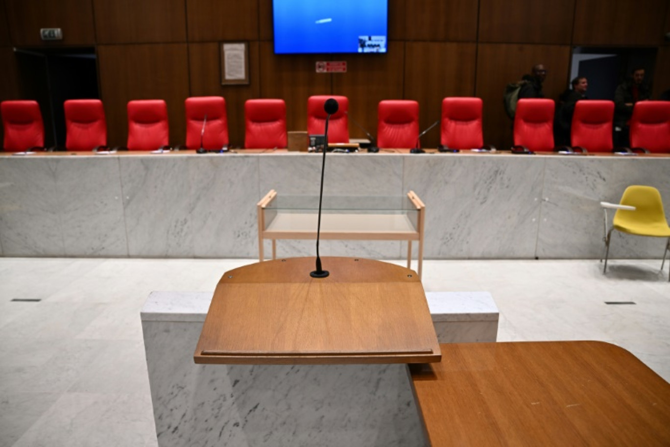 Une salle d'audience du palais de justice de Nanterre (Hauts-de-Seine), le 28 novembre 2023 © Miguel MEDINA