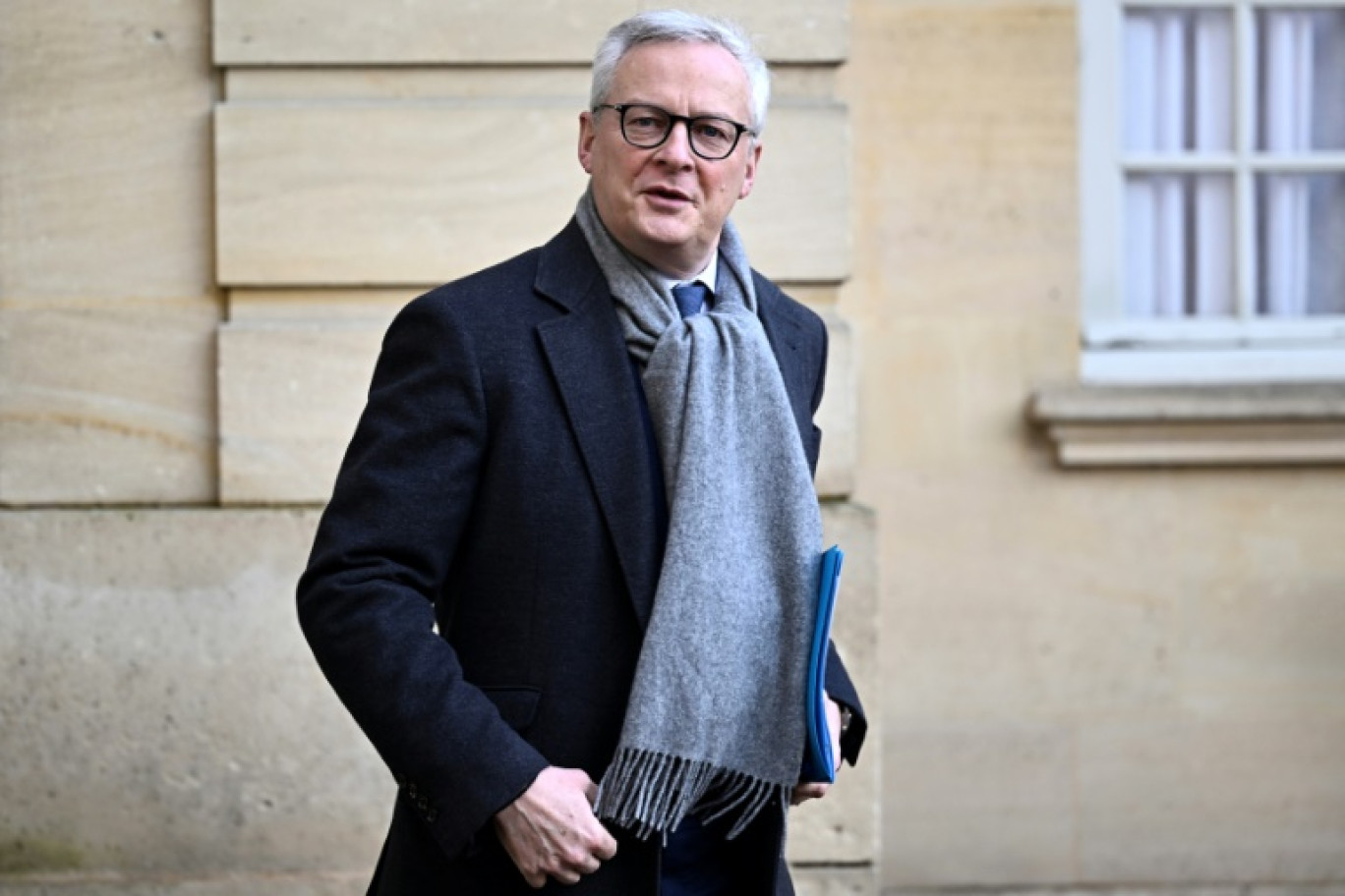 Le ministre de l'Economie Bruno Le Maire, le 18 janvier 2024 à Paris © JULIEN DE ROSA