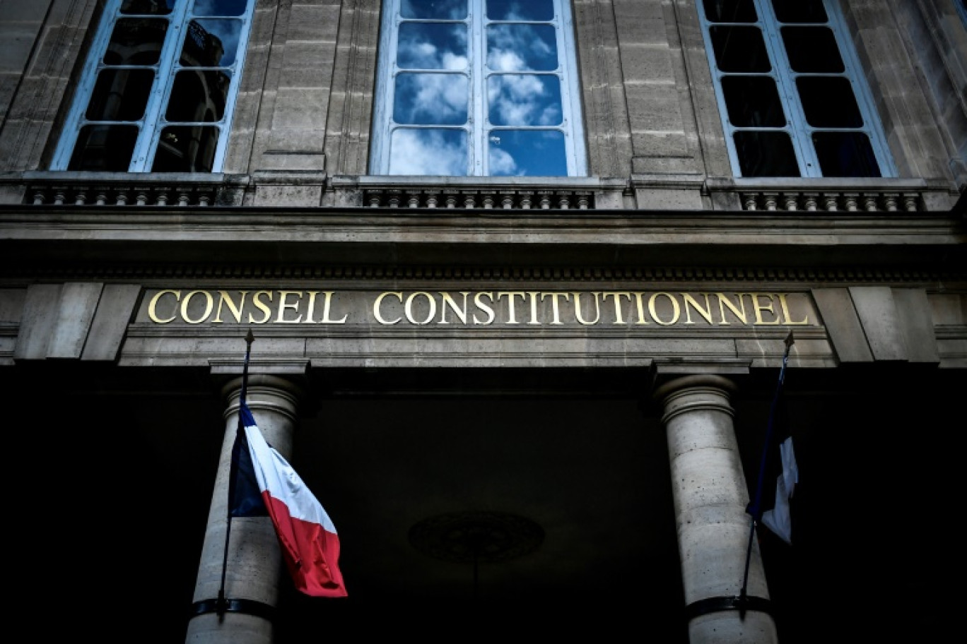 L'entrée du Conseil Constitutionnel à Paris, le 22 janvier 2024 © STEPHANE DE SAKUTIN