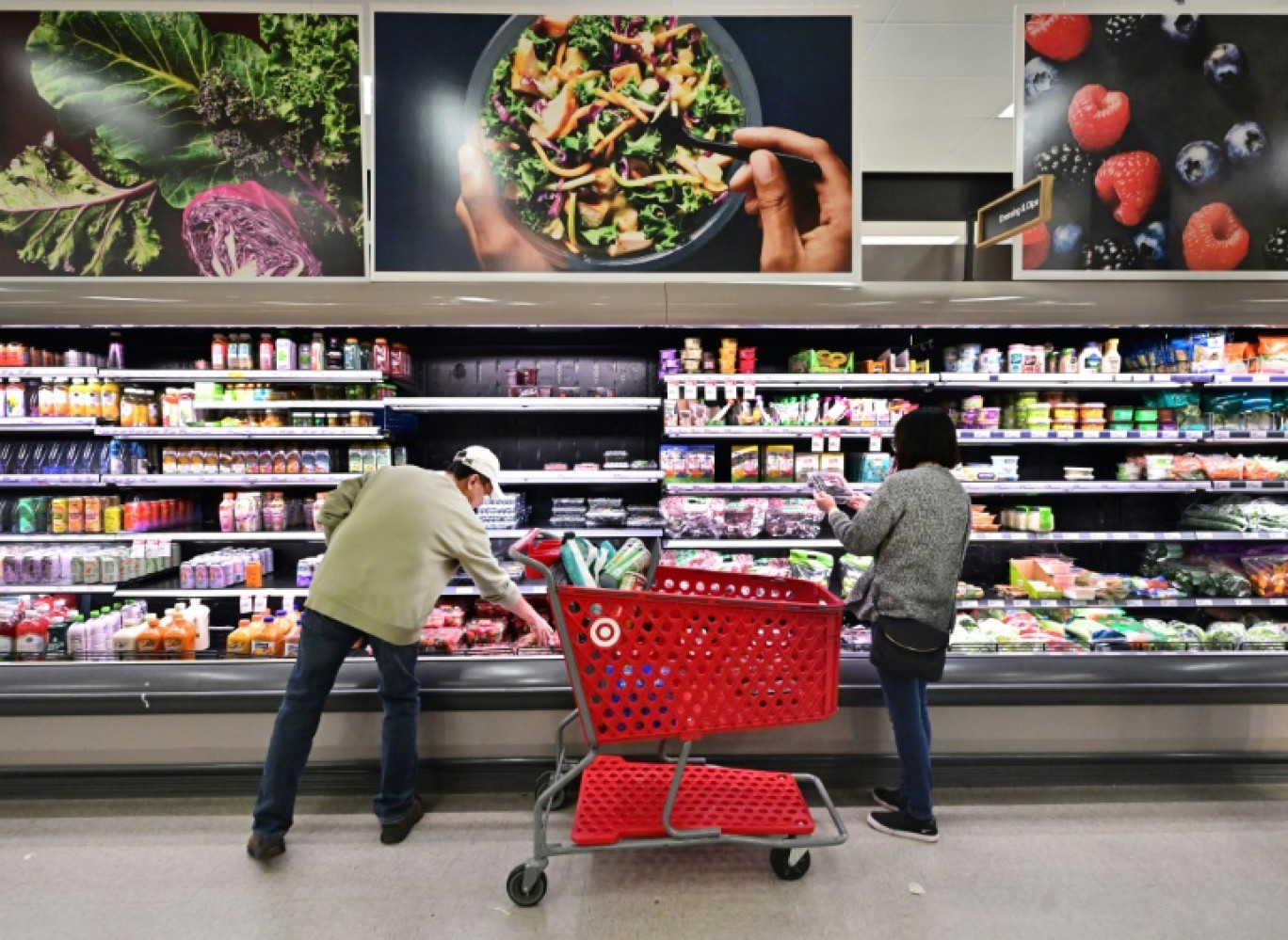 Des clients dans un supermarché à Rosemead, le 19 janvier 2024 en Californie © Frederic J. BROWN