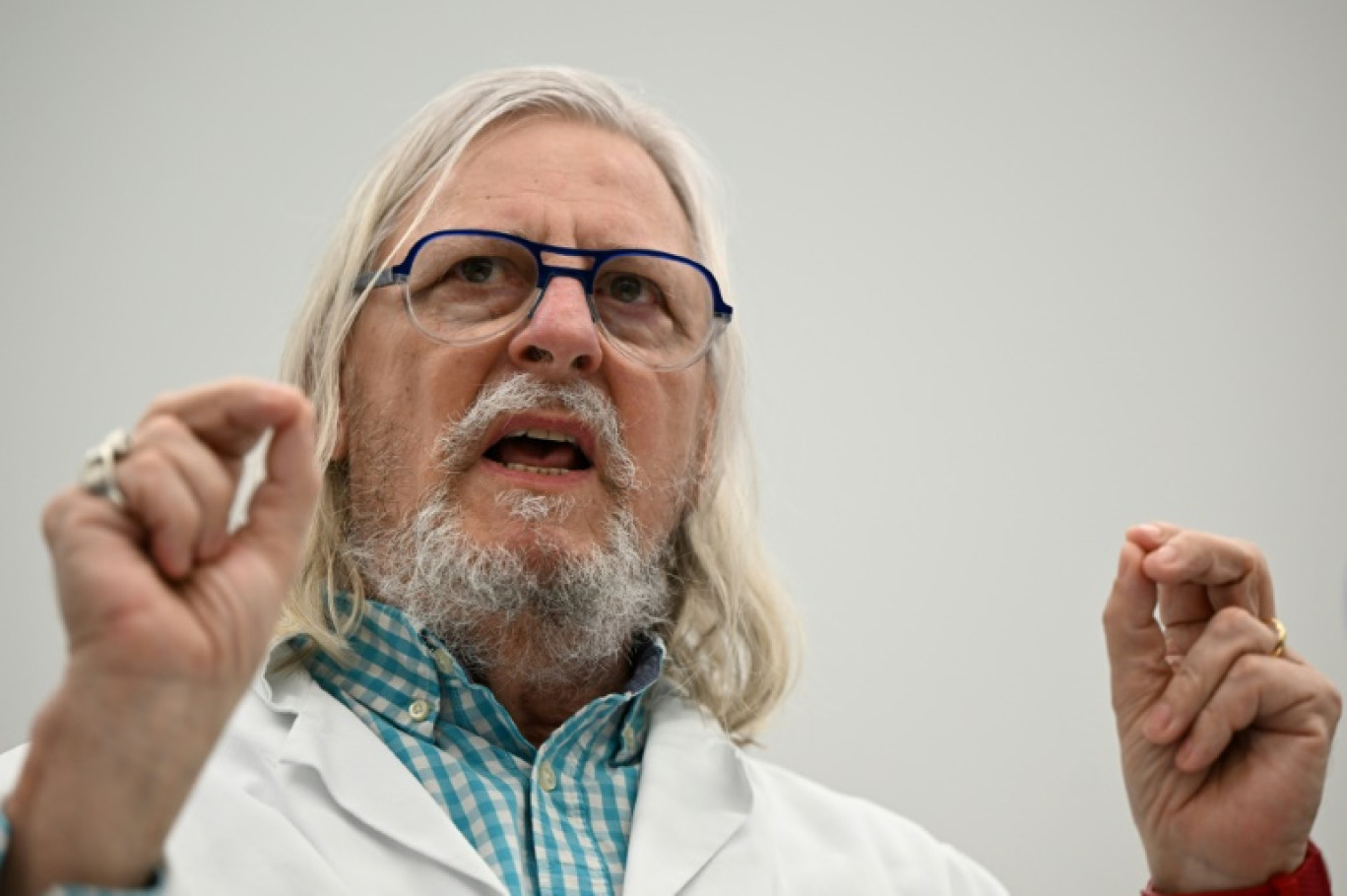 Le professeur de médecine français Didier Raoult à Marseille, le 20 avril 2022 © Christophe SIMON