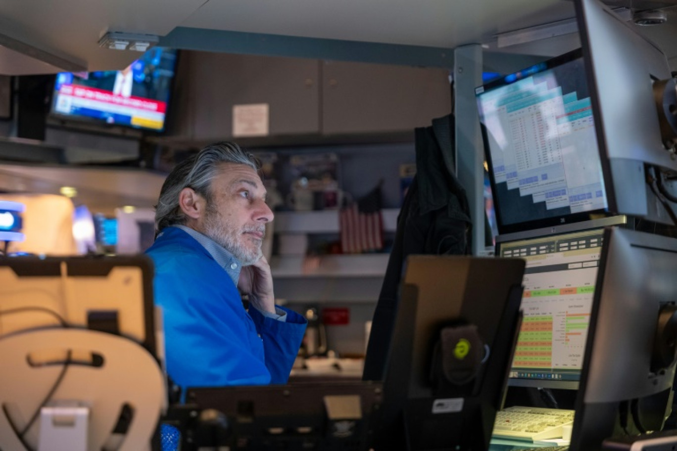 Un opérateur du New York Stock Exchange © SPENCER PLATT