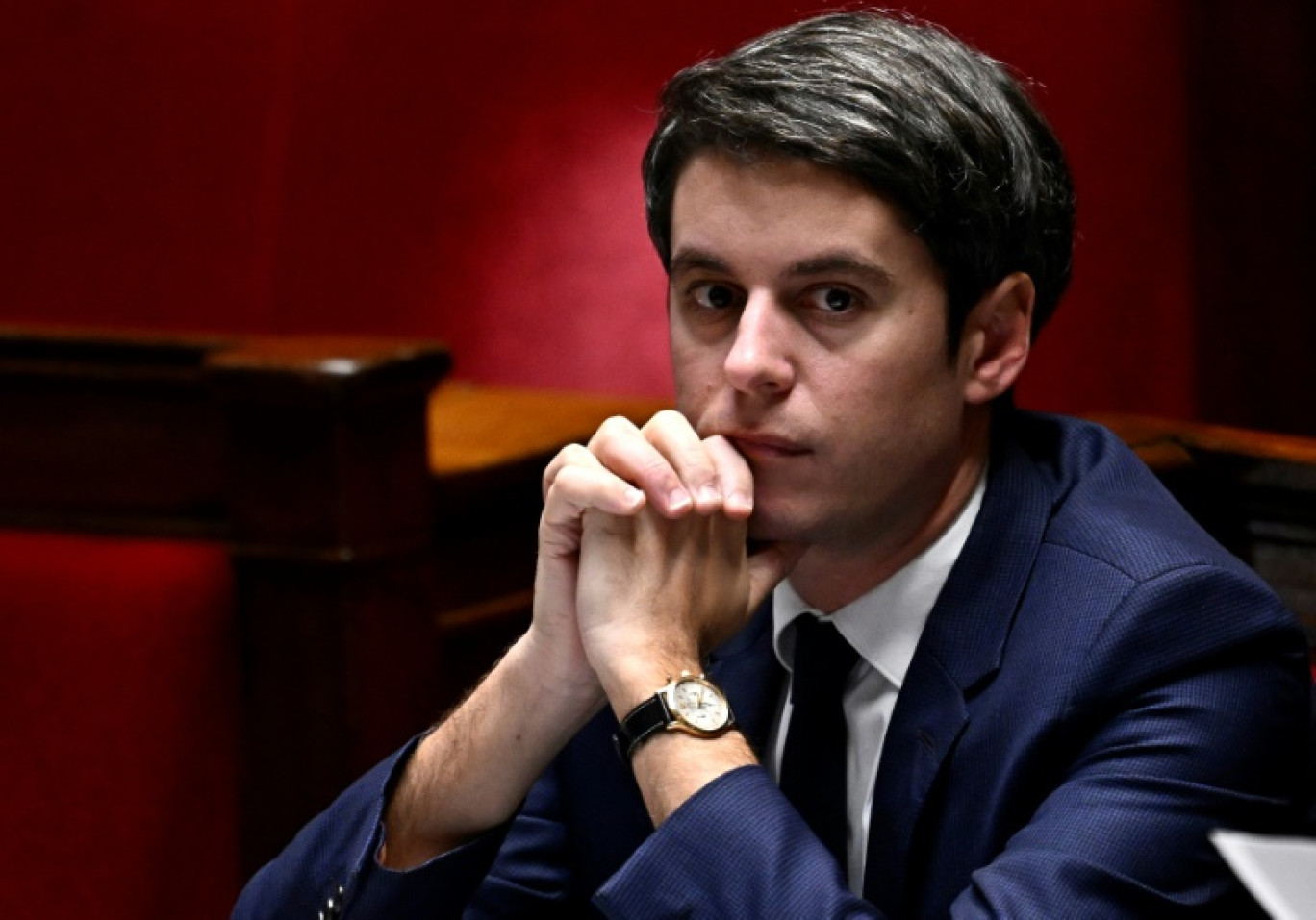 Le Premier ministre Gabriel Attal, le 30 janvier 2024 à l'Assemblée nationale, à Paris © EMMANUEL DUNAND