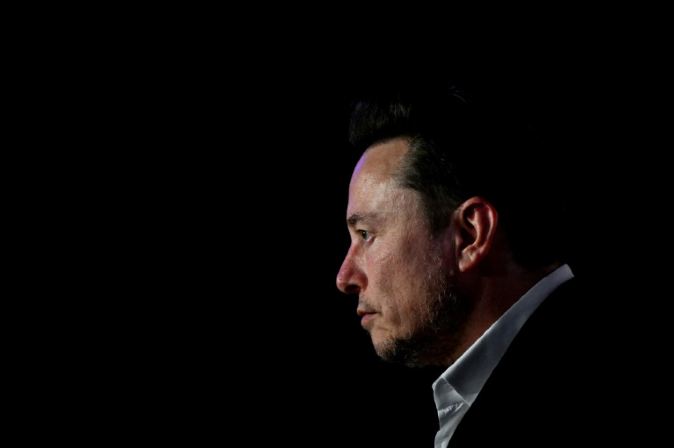 Le milliardaire Elon Musk à Cracovie, en Pologne, le 22 janvier 2024 © Sergei GAPON