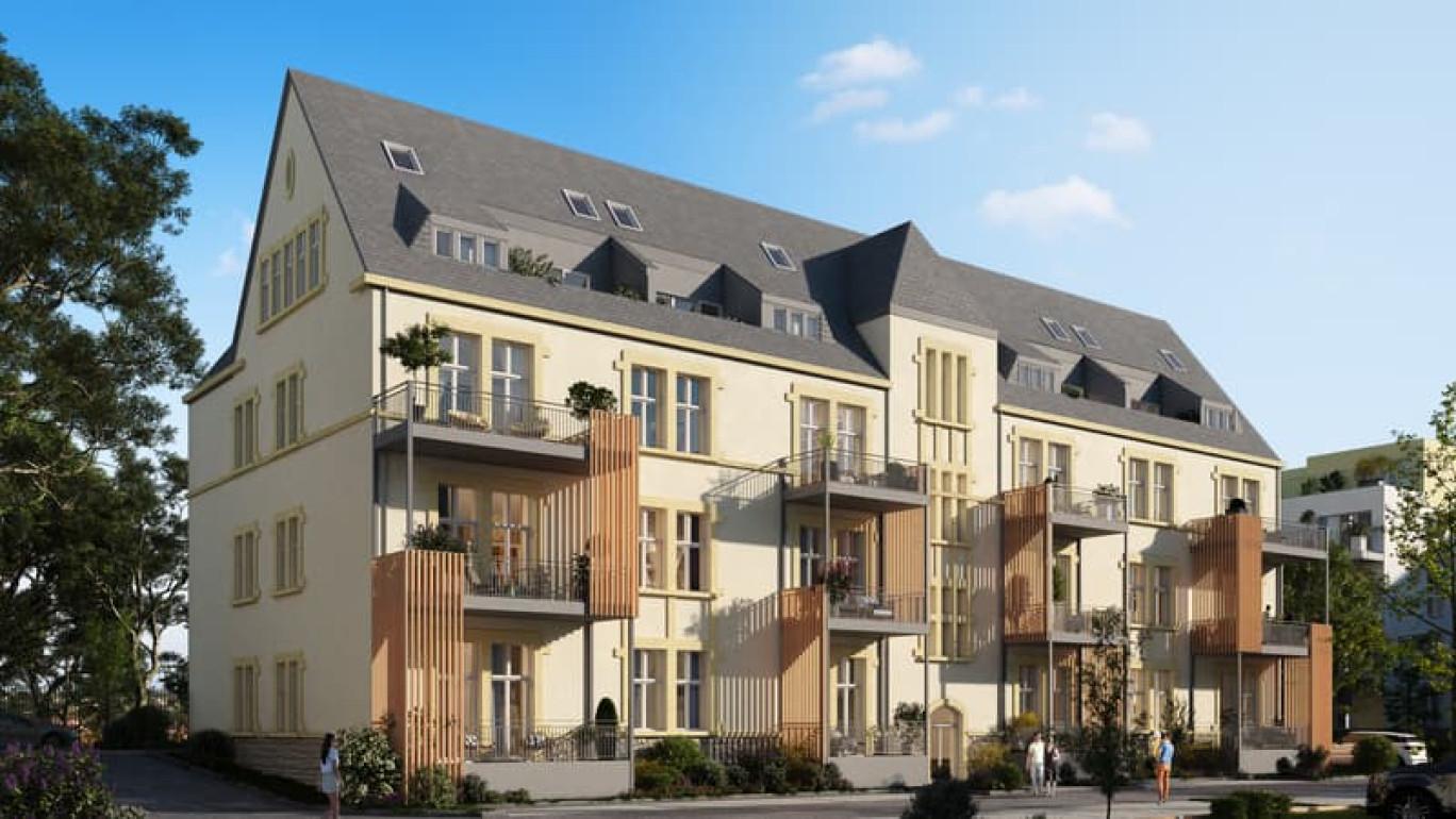 A Montigny-lès-Metz, le projet Héritage dans l'éco-quartier Lizé. © Demathieu Bard Immobilier.