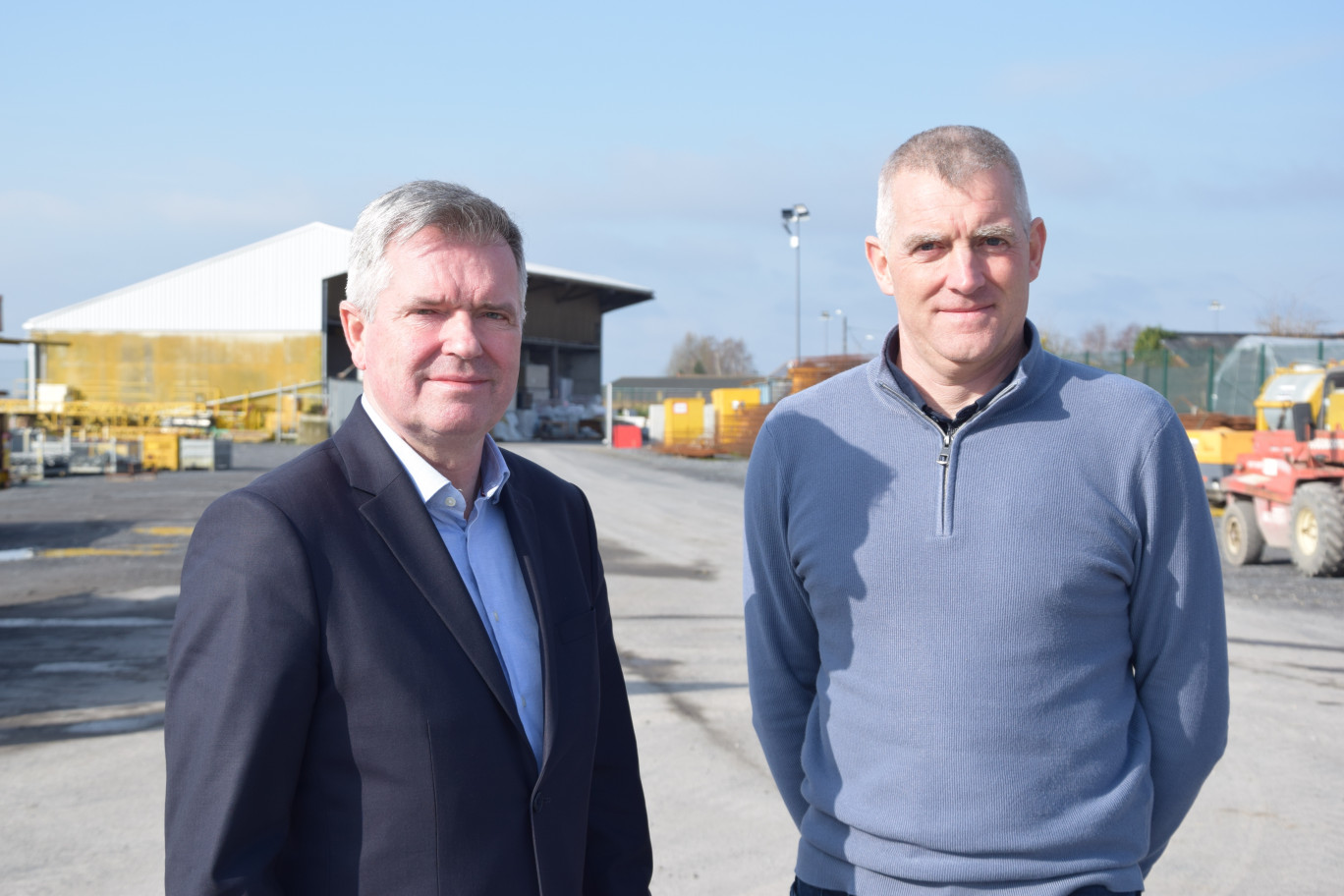 Laurent Montreuil et Didier Lefebvre, directeur adjoint et directeur général de la société Cathelain. 