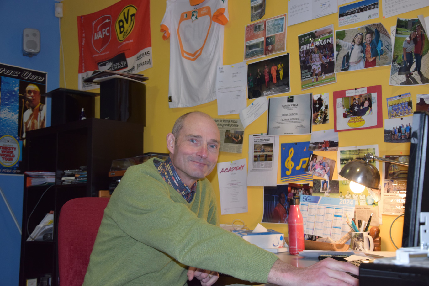 Olivier Dubois, dirigeant de la société Technik Adress à Abancourt.