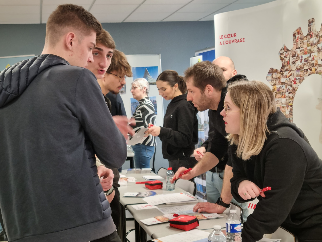 Rassembler étudiants et entreprises du secteur de la construction. 