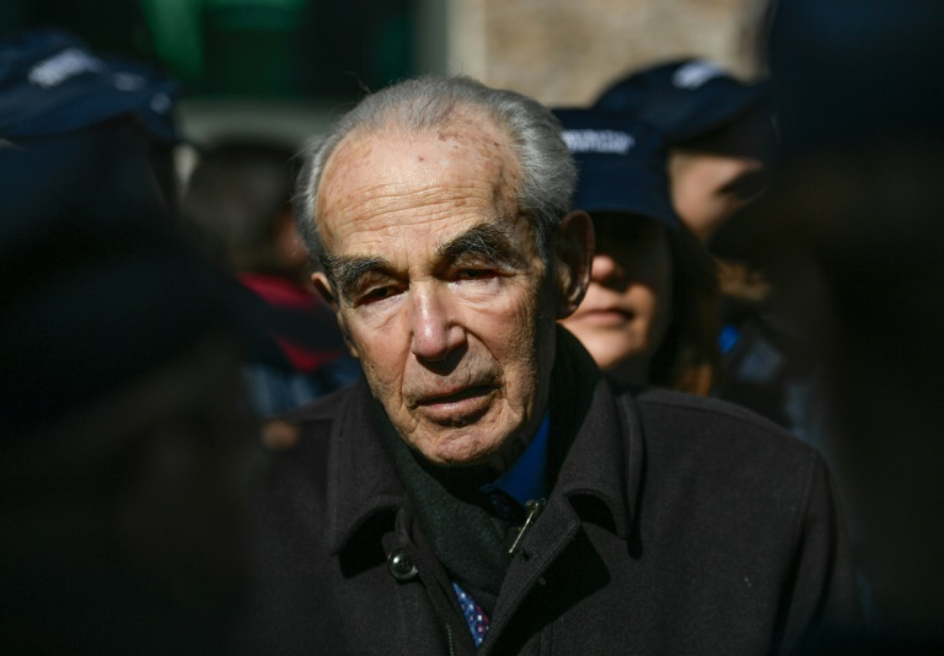 Robert Badinter lors de l'inauguration de la prison de La Santé après sa rénovation, à Paris le 12 avril 2019 © STEPHANE DE SAKUTIN