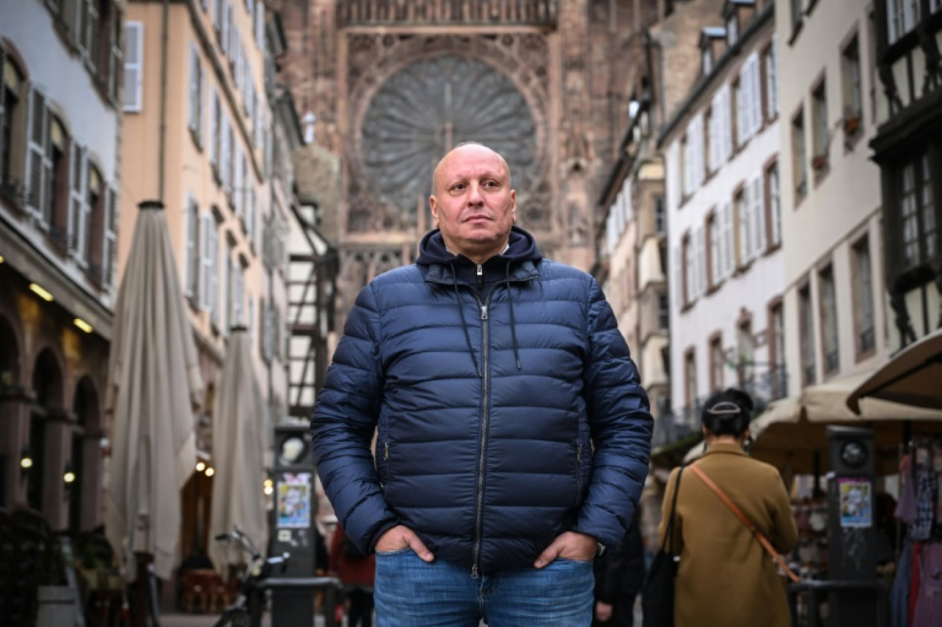 L'ex-chauffeur de taxi Mostafa Salhane à Strasbourg, le 9 février 2024 © PATRICK HERTZOG