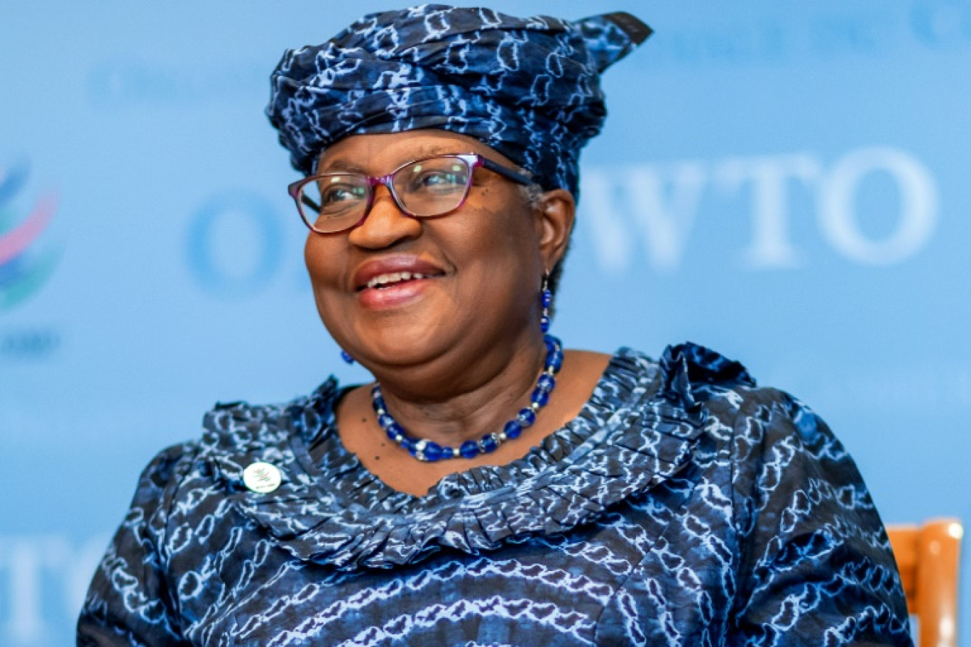 La directrice générale de l'Organisation mondiale du commerce (OMC), la Nigériane Ngozi Okonjo-Iweala, à l'ouverture de la conférence, le 26 février 2024 à Abou Dhabi © Giuseppe CACACE