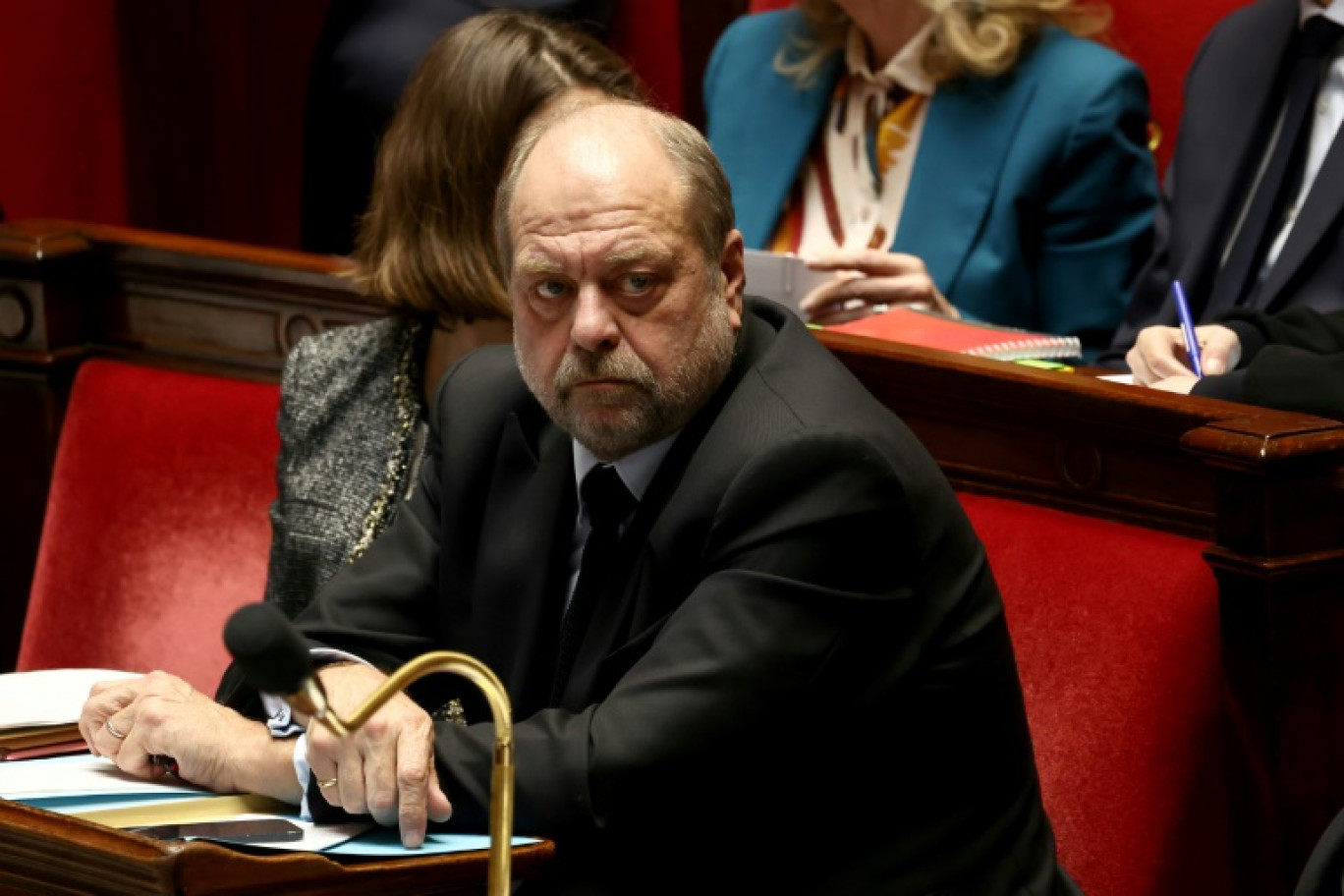 Le ministre de la Justice, Eric Dupond-Moretti, à l'Assemblée nationale, le 13 février 2024 à Paris © EMMANUEL DUNAND