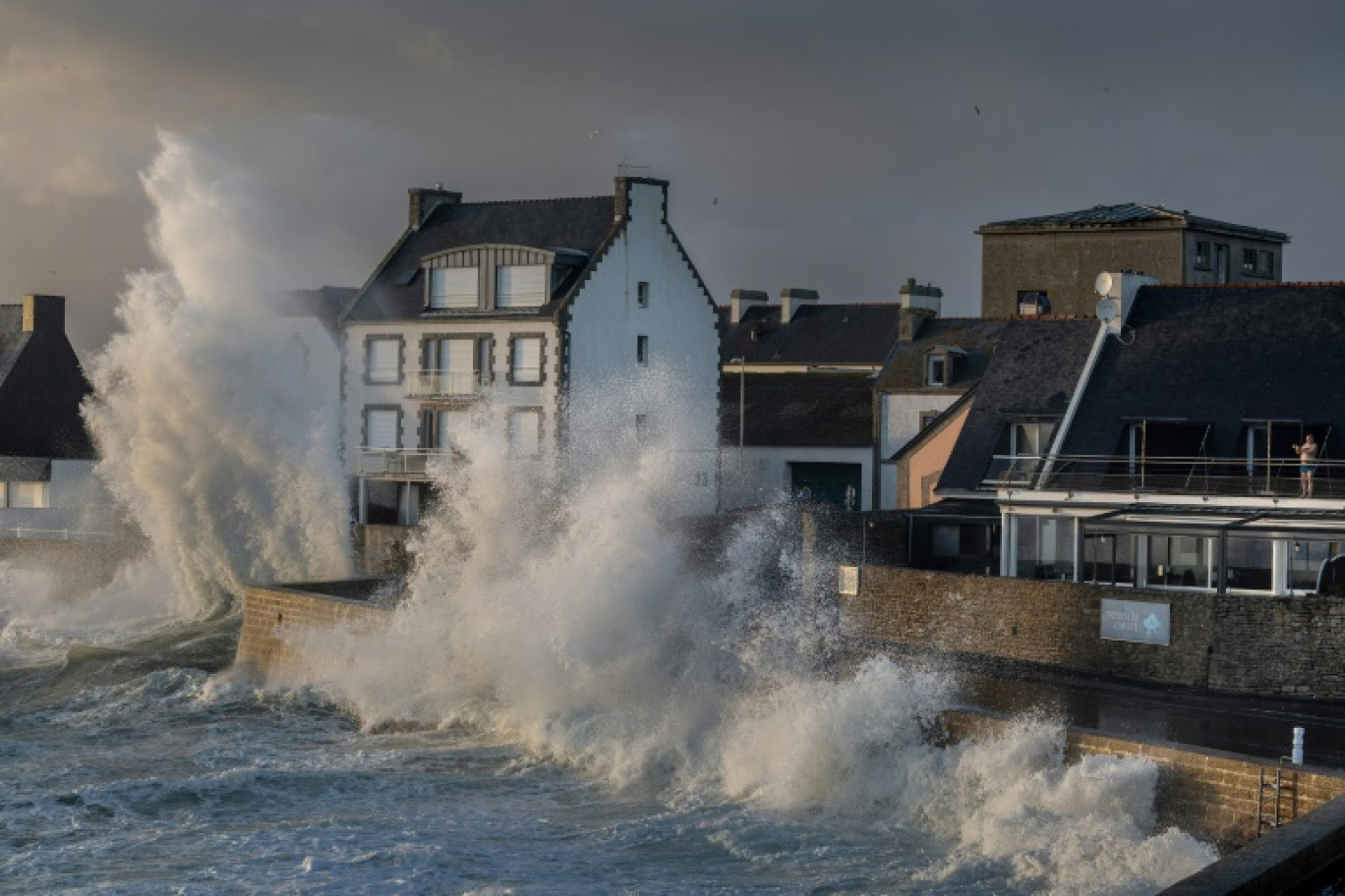 Sur le port du Guilvinec dans le Finistère, le 10 février 2024 © Fred TANNEAU