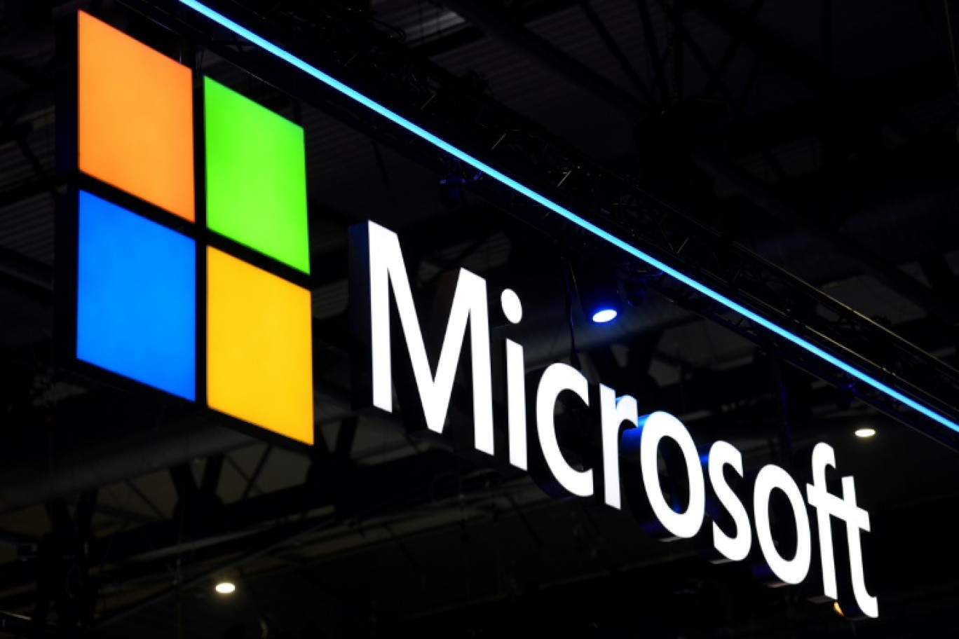 Le géant informatique américain Microsoft annonce un investissement de 3,2 milliards d'euros en Allemagne d'ici fin 2025, principalement dans le domaine de l'intelligence artificielle et de la technologie cloud © Josep LAGO