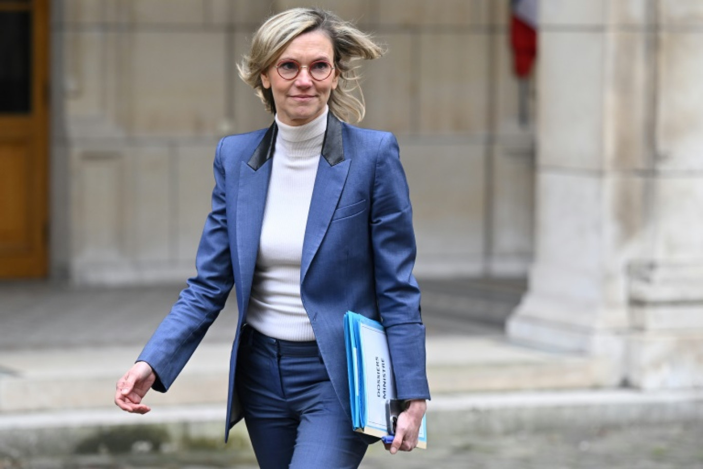 Agnès Pannier-Runacher, ministre déléguée à l'Agriculture et à la Souveraineté alimentaire, le 20 février 2024 à Paris © Bertrand GUAY