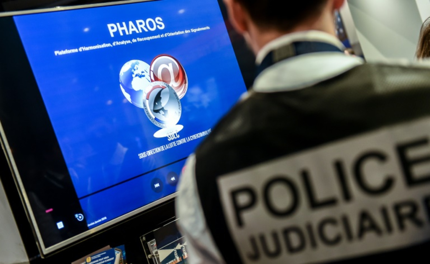 La plateforme Pharos, un site gouvernemental permettant de signaler les contenus illicites en ligne, le 23 janvier 2018 à Lille, dans le Nord © PHILIPPE HUGUEN