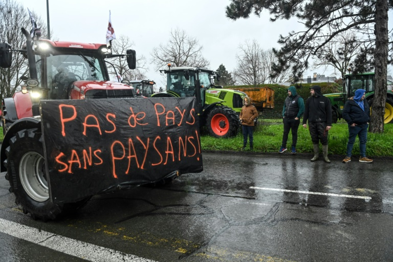 Manifestation d'agriculteurs à Rennes, en Ille-et-Vilaine, le 21 février 2024 © Sebastien SALOM-GOMIS