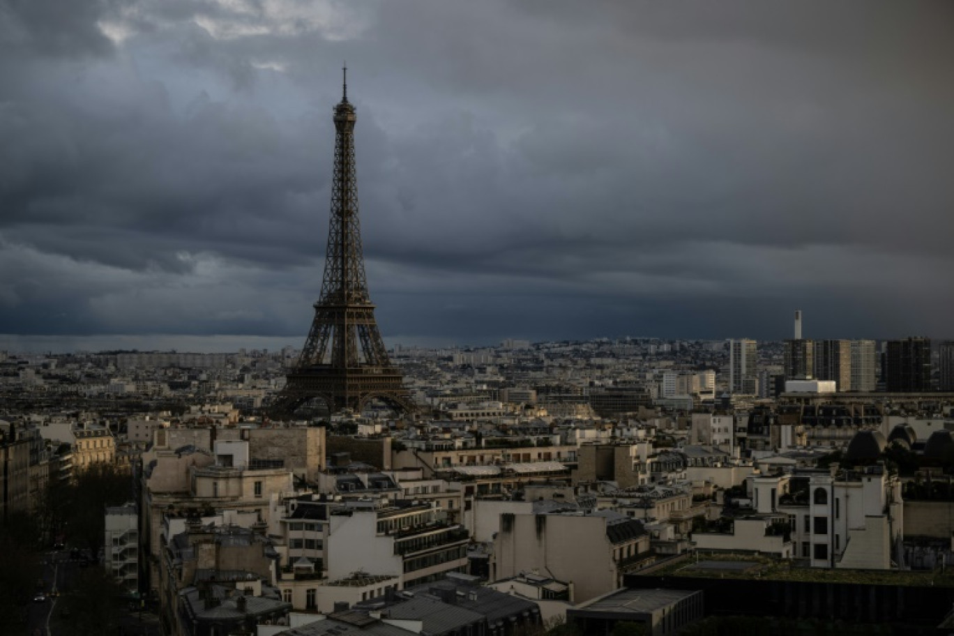 La Tour Eiffel à Paris, le 23 février 2024 © Martin BUREAU