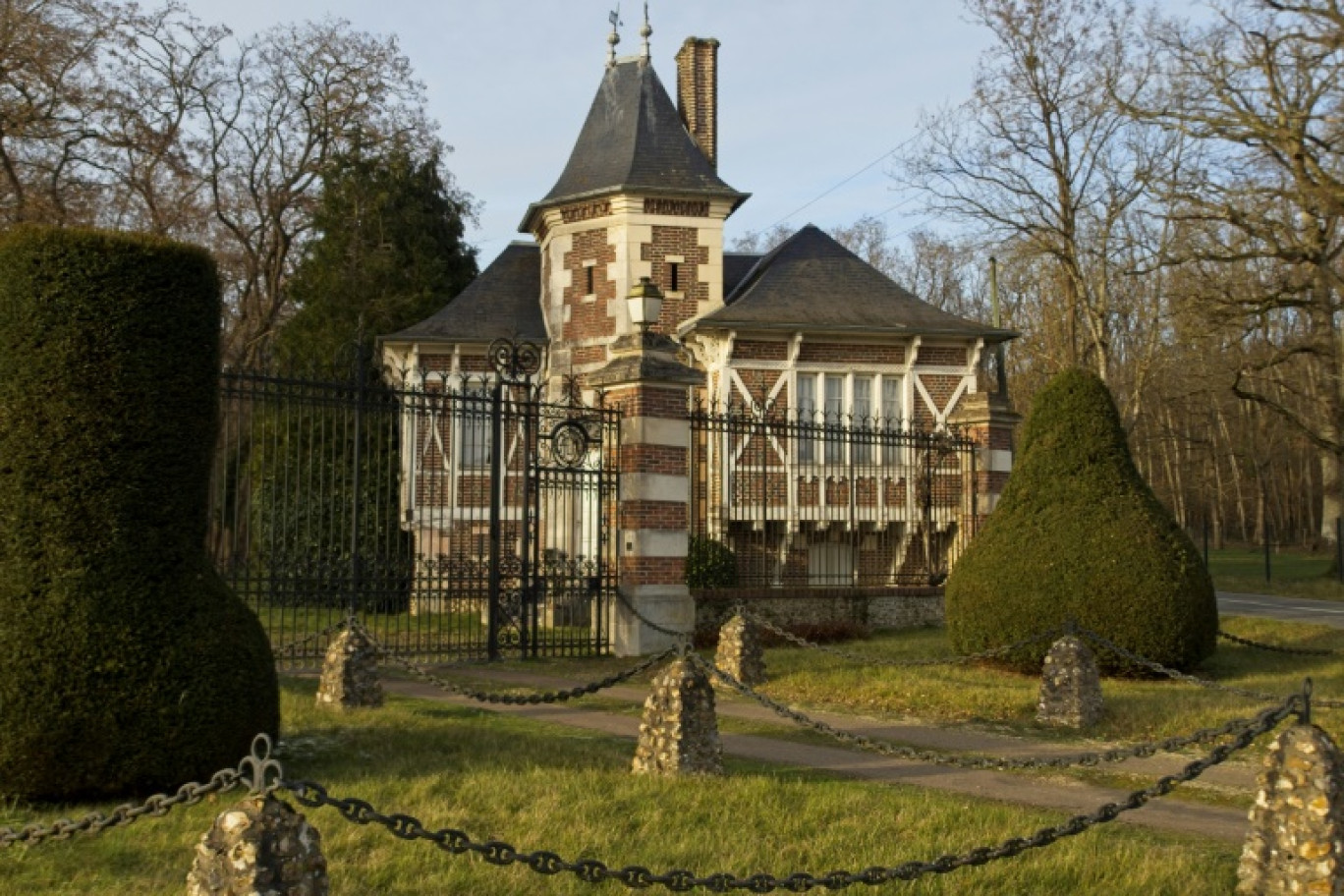 La propriété de l'acteur Alain Delon à Douchy, le 16 janvier 2024 dans le Loiret © GUILLAUME SOUVANT