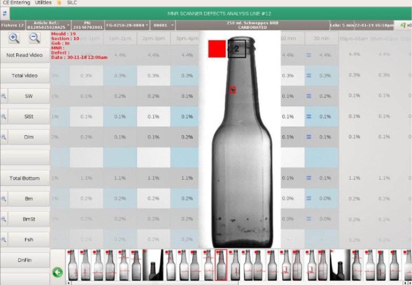 Les tableaux de bord de Vertech et la solution SIL accompagnent les industriels du verre pour superviser les lignes de production. (© Vertech)