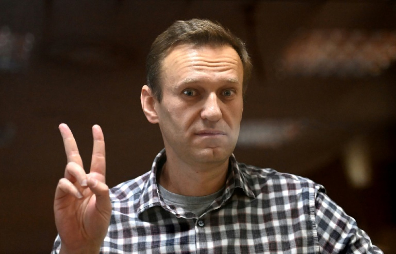 L'oppposant russe Alexeï Navalny dans un tribunal à Moscou, le 20 février 2021 © Kirill KUDRYAVTSEV