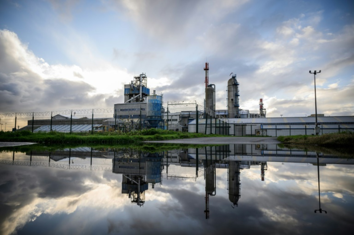 L'usine du groupe norvégien d'engrais Yara International à Montoir-de-Bretagne, le 30 novembre 2023 en Loire-Atlantique © LOIC VENANCE