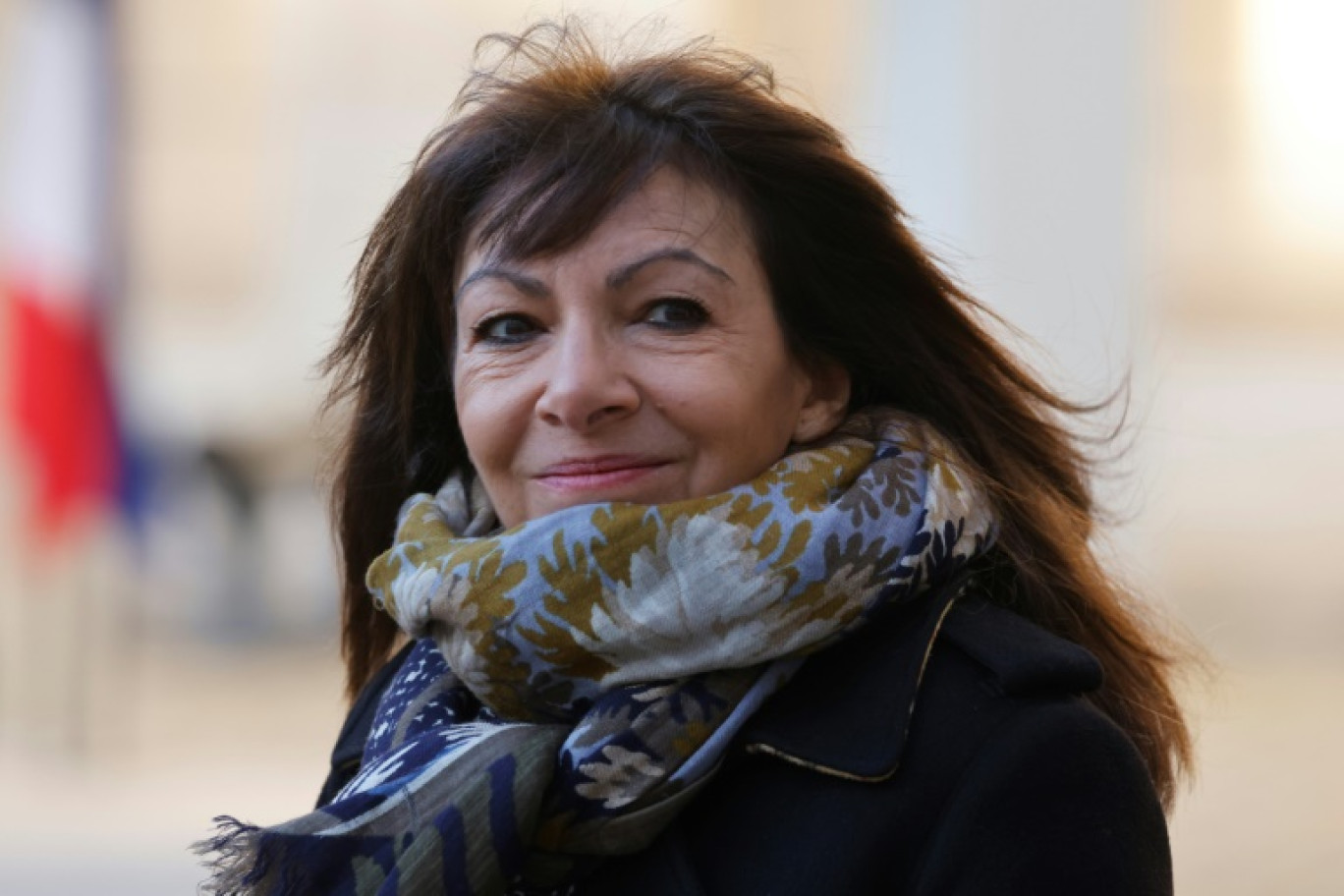 Anne Hidalgo lors des obsèques de Jacques Delors à l'Hôtel des Invalides à Paris le 5 janvier 2024 © Ludovic MARIN