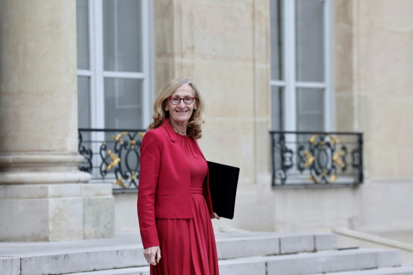 La ministre de l'Education nationale Nicole Belloubet à l'Elysée le 6 mars 2024 © STEPHANE DE SAKUTIN